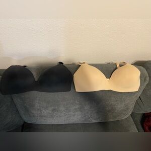 Nursing bras, Auden 38C, Black and Nude